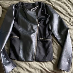Faux leather jacket